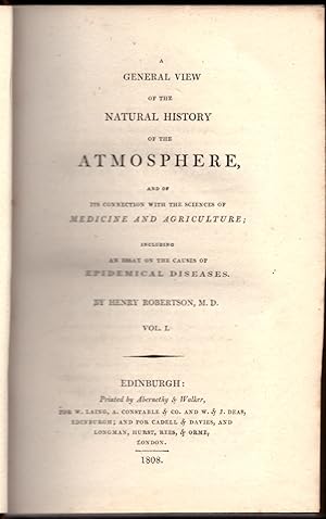 A General View of the Natural History of the Atmosphere, and of Its Connection with the Sciences ...