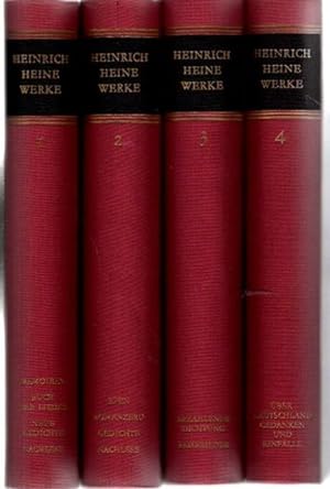 Bild des Verkufers fr Heinrich Heine - Werke in vier Bnden, zum Verkauf von nika-books, art & crafts GbR