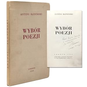 Bild des Verkufers fr Wybr Poezjic (Selected Poems) zum Verkauf von James Cummins Bookseller, ABAA