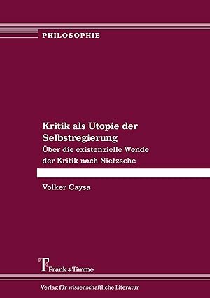 Seller image for Kritik als Utopie der Selbstregierung for sale by moluna