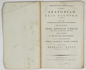 Anatomiam suis scrophae. Dissertsatio Inauguralis.