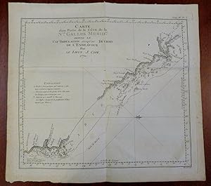 Australia NSW Queensland Coastal Chart 1774 Capt. Cook & Hawkesworth map