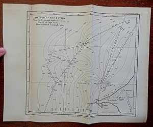 Cape Verde Ocean Floor Telegraph Lines Submarine River 1899 Johnston map
