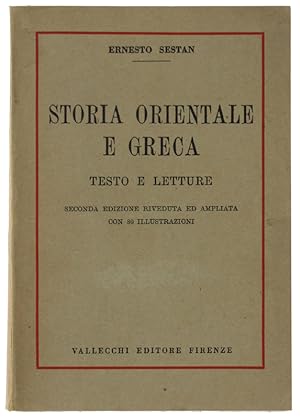 Immagine del venditore per STORIA ORIENTALE E GRECA. Testo e letture.: venduto da Bergoglio Libri d'Epoca