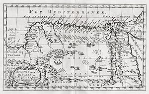 Image du vendeur pour Roy.me et Desert de Barca et l'Aegypte divisee en ses principales Parties." - Egypt Libya North Africa gypten Libyen Afrique Afrika carte map Karte mis en vente par Antiquariat Steffen Vlkel GmbH