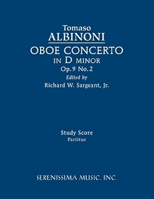 Seller image for Oboe Concerto in D minor, Op.9 No.2: Study score (Paperback or Softback) for sale by BargainBookStores