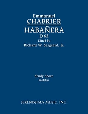Imagen del vendedor de Habanera, D 63: Study score (Paperback or Softback) a la venta por BargainBookStores