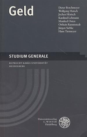 Bild des Verkufers fr Geld. Studium Generale, Sommersemester 2001. zum Verkauf von Fundus-Online GbR Borkert Schwarz Zerfa