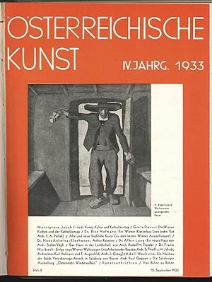 Österreichsche Kunst. Monatsschrift f. Bildende u. Darstellende Kunst, Architektur u. Kunsthandwerk.