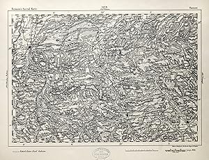 Lithografie- Karte, v. Straube u.a., "Tarnow".
