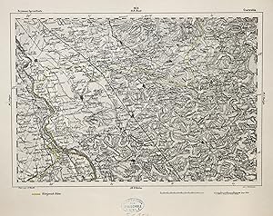 Lithografie- Karte, n. Handtke b. Flemming, "Garwolin".