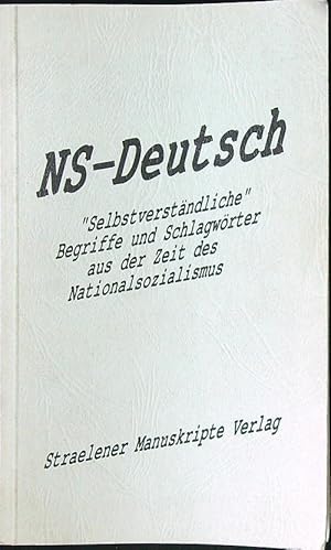 Bild des Verkufers fr NS-Deutsch zum Verkauf von Librodifaccia