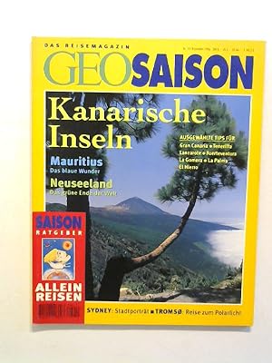 Seller image for Geo Saison, Nr. 11, 1996: Kanarische Inseln. for sale by Buecherhof