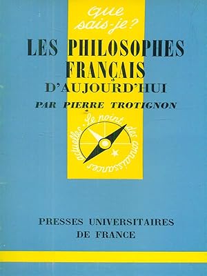 Bild des Verkufers fr Les philosophes francais d'aujourd'hui zum Verkauf von Librodifaccia