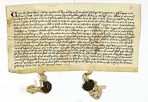 Lateinische Urkunde auf Pergament, Datum: feria sexta ante ramos palmarum 1319 (30. März 1319), b...