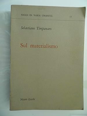 Bild des Verkufers fr SUL MATERIALISMO zum Verkauf von Historia, Regnum et Nobilia