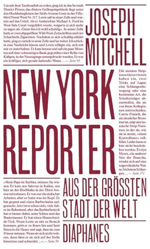 Bild des Verkufers fr New York Reporter : Aus der grten Stadt der Welt zum Verkauf von AHA-BUCH GmbH