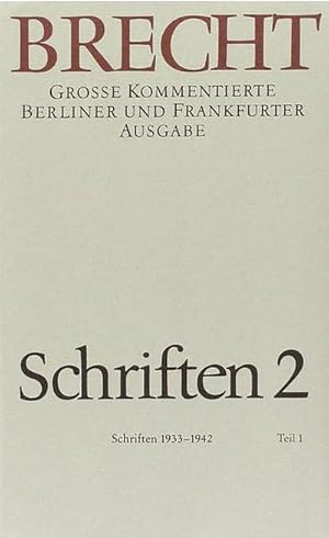Seller image for Schriften 2 : Groe kommentierte Berliner und Frankfurter Ausgabe 22, 2 Bde for sale by AHA-BUCH GmbH