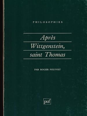 Bild des Verkufers fr Apres Wittgenstein, saint Thomas zum Verkauf von Librodifaccia