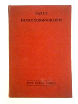 Bild des Verkufers fr Microcosmography zum Verkauf von World of Rare Books