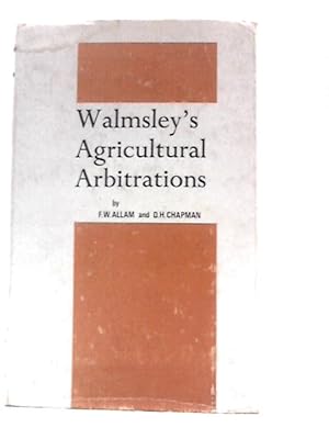 Bild des Verkufers fr Walmsley's Agricultural Arbitrations zum Verkauf von World of Rare Books