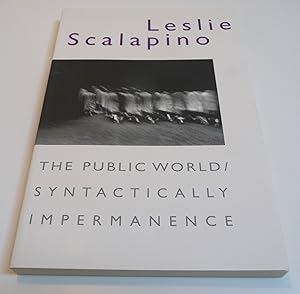 Immagine del venditore per The Public World/Syntactically Impermanence venduto da Test Centre Books