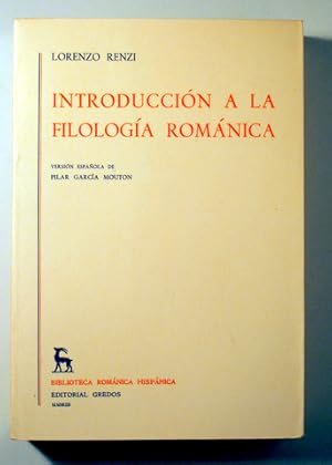 Immagine del venditore per INTRODUCCIN A LA FILOLOGA ROMNICA - Madrid 1982 venduto da Llibres del Mirall