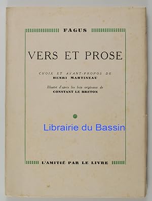 Imagen del vendedor de Vers et prose a la venta por Librairie du Bassin