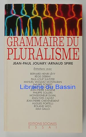 Image du vendeur pour Grammaire du pluralisme mis en vente par Librairie du Bassin