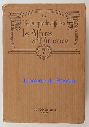 Imagen del vendedor de Les affaires et l'annonce a la venta por Librairie du Bassin