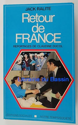 Image du vendeur pour Retour de France mis en vente par Librairie du Bassin