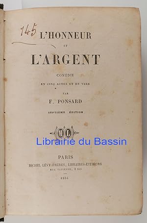 Imagen del vendedor de 5 Pices de Thtre L'honneur et l'argent Les jeunes gens Ceinture dore L'cole des agneaux Le demi-monde a la venta por Librairie du Bassin