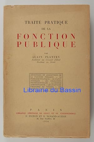 Imagen del vendedor de Trait pratique de la fonction publique a la venta por Librairie du Bassin