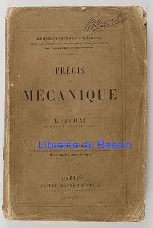 Image du vendeur pour Prcis de mcanique mis en vente par Librairie du Bassin