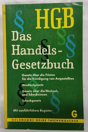 Imagen del vendedor de Das Handels Gesetzbuch HGB a la venta por Libros Tobal