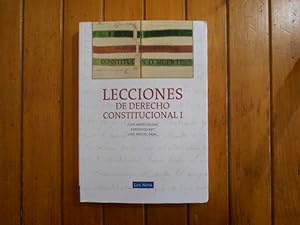 Bild des Verkufers fr Lecciones de Derecho Constitucional I. 1a. EDICIN zum Verkauf von Librera Camino Bulnes