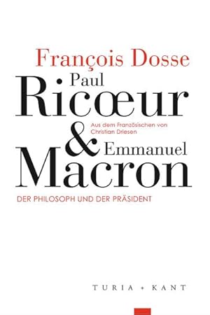 Image du vendeur pour Ricoeur & Macron : Der Philosoph und der Prsident mis en vente par AHA-BUCH GmbH