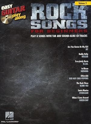 Bild des Verkufers fr Rock Songs for Beginners: Easy Guitar Play-Along Volume 9 zum Verkauf von AHA-BUCH GmbH