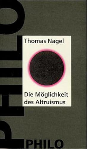 Bild des Verkufers fr Die Mglichkeit des Altruismus : Hrsg. u. bers. v. Michael Gebauer u. Hans-Peter Schtt zum Verkauf von AHA-BUCH GmbH