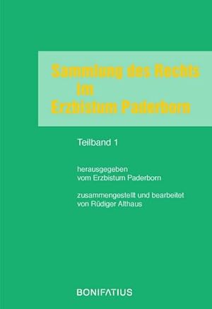 Seller image for Sammlung des Rechts im Erzbistum Paderborn : 2 Bde for sale by AHA-BUCH GmbH