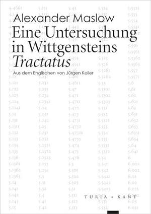 Bild des Verkufers fr Eine Untersuchung in Wittgensteins Tractatus zum Verkauf von AHA-BUCH GmbH