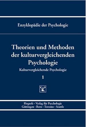 Bild des Verkufers fr Theorien und Methoden der kulturvergleichenden Psychologie zum Verkauf von AHA-BUCH GmbH