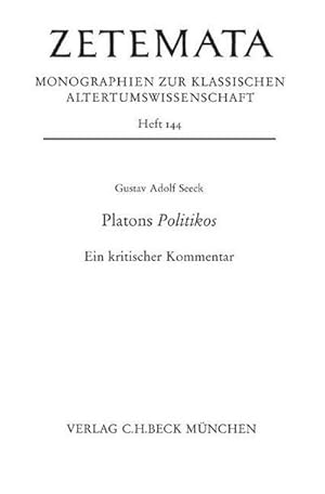 Bild des Verkufers fr Platons Politikos : Ein kritischer Kommentar zum Verkauf von AHA-BUCH GmbH