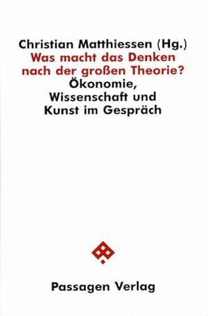 Bild des Verkufers fr Was macht das Denken nach der groen Theorie : konomie, Wissenschaft und Kunst im Gesprch zum Verkauf von AHA-BUCH GmbH