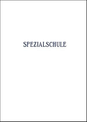 Imagen del vendedor de Krameritsch, J: Spezialschule a la venta por AHA-BUCH GmbH