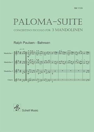 Imagen del vendedor de Paloma - Suite, fr 3 Mandolinen (+ Gitarre ad lib.), Partitur + Stimmen : Concertino a la venta por AHA-BUCH GmbH