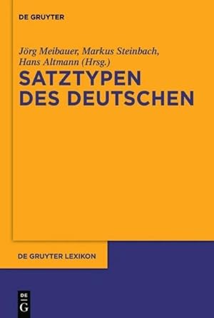 Seller image for Satztypen des Deutschen for sale by AHA-BUCH GmbH