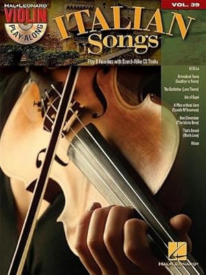 Bild des Verkufers fr Italian Songs: Violin Play-Along Volume 39 zum Verkauf von AHA-BUCH GmbH