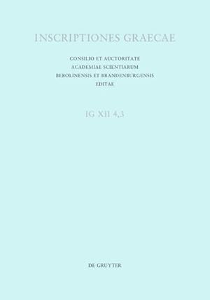 Bild des Verkufers fr Inscriptiones Graecae. Inscriptiones insularum maris Aegaei praeter Delum. Inscriptiones Coi, Calymni, insularum Milesiarum Cos: Tituli sepulcrales urbani. Pars.3 : Inscriptiones Coi, Calymni, insularum Milesiarum zum Verkauf von AHA-BUCH GmbH