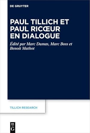 Immagine del venditore per Paul Tillich et Paul Ricoeur en dialogue venduto da AHA-BUCH GmbH